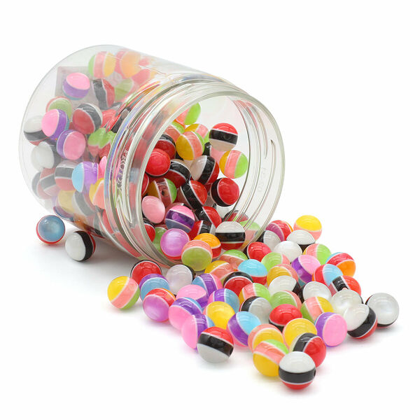 Бусины полосатые перламутровые, 10мм, 165шт (+/-5%), Astra&Craft