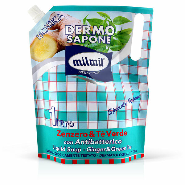 Мыло жидкое антибактериальное Имбирь и зеленый чай ТМ Milmil (Милмил)