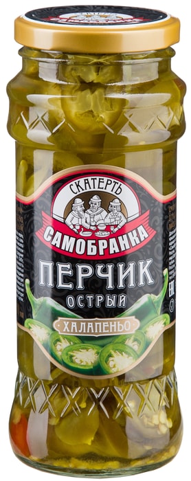 

Перчик халапеньо Скатерть-самобранка острый 370 мл