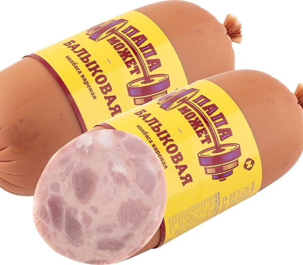 Колбаса варёная Папа Может Балыковая, 400г