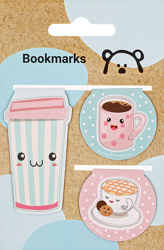 Закладки магнитные для книг MESHU Coffee 7,5х11,5см, Арт. MS_39401, 3шт