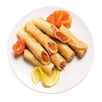 Блинчики с семгой 