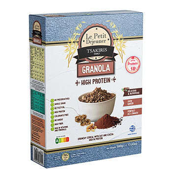 Гранола Le Petit Dejeuner Tsakiris family с высоким содержанием протеина 500г, Греция