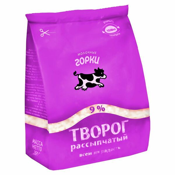 Творог Молочные Горки 9%