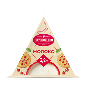 

Молоко ультрапастеризованное Вкуснотеево 3.2% 200 мл