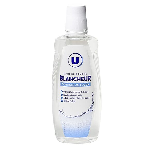Ополаскиватель для полости рта U by отбеливающий 500мл, Франция