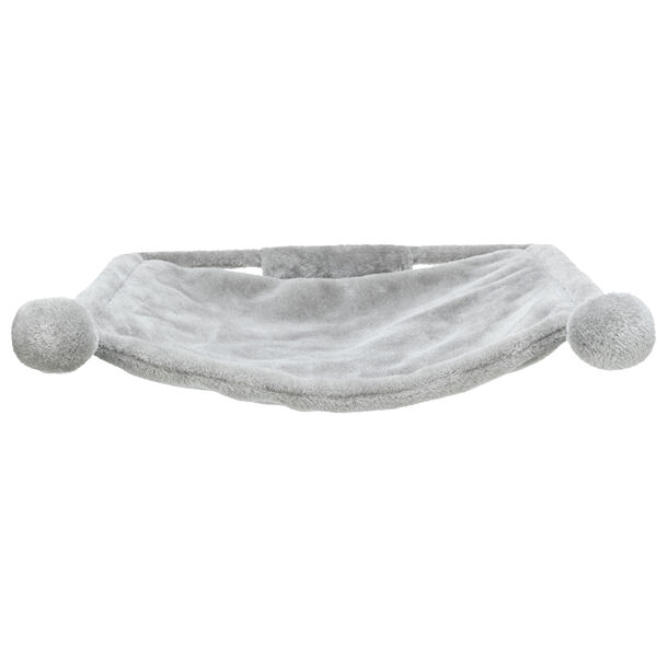 Гамак настенный плюшевый, 42х41 см, серый