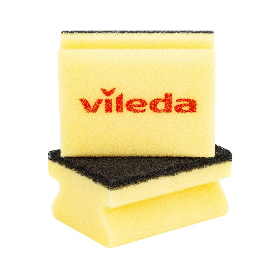 

Губка Vileda Glitzy для кастрюль 9х7х4.5 см, 2 шт.