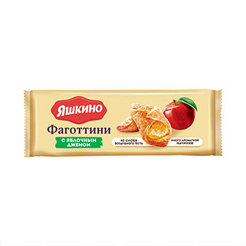 Печенье Яшкино Фаготтини с яблочным джемом Россия 125 г