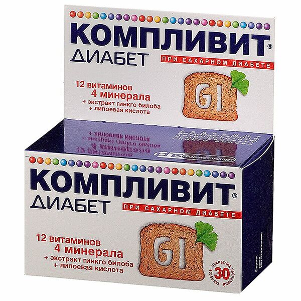 Компливит Диабет таблетки 30 шт