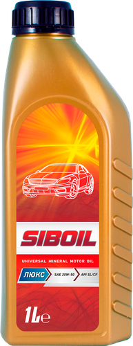 

Масло моторное SIBOIL Люкс полусинтетическое SAE 10W-40 API SJ/CF/CF-4, 1л