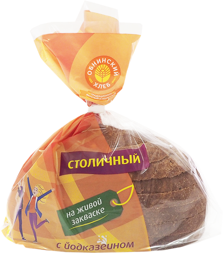 

Хлеб ОБНИНСКИЙ ХЛЕБ Столичный обогащенный йодказеином, в нарезке