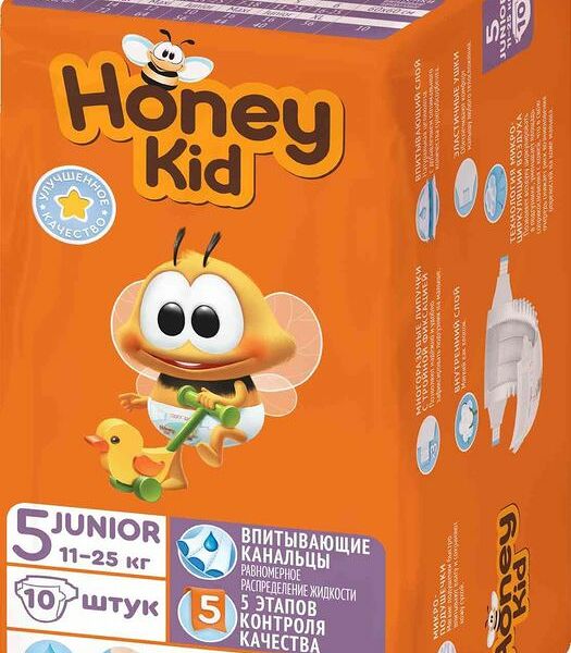 Подгузники Honey Kid Junior 11-25кг 10шт