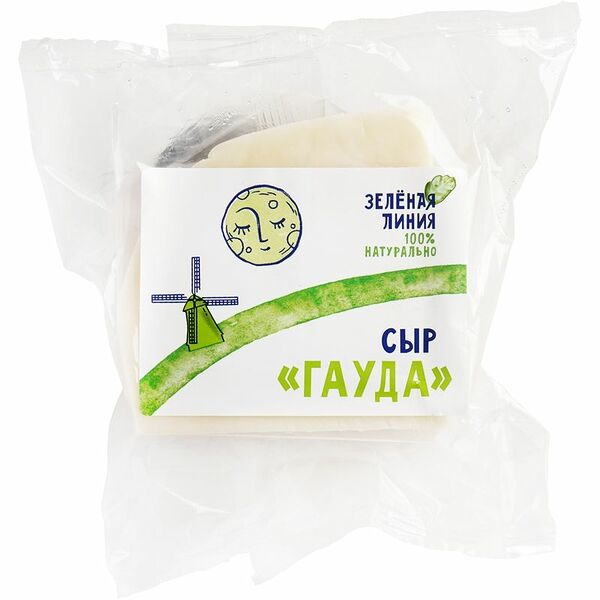 Сыр полутвёрдый гауда 45% Зелёная Линия,