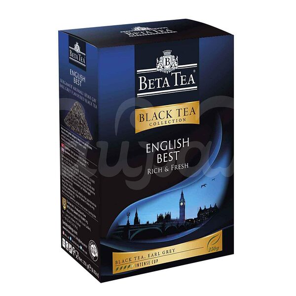 Чай Бета 100гр Английский Лучший Бергамот Черный Цейлонский Листовой