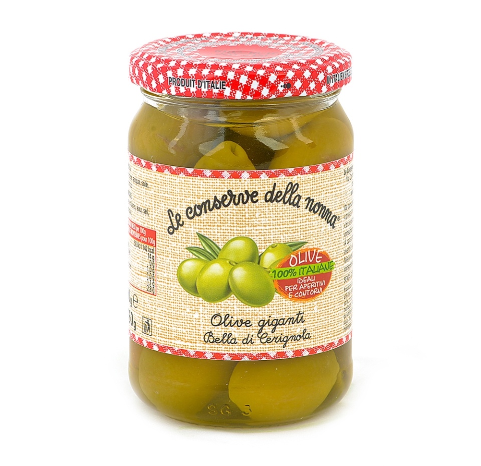 

Оливки зеленые в рассоле "Белла Чериньола" Le conserve della Nonna 290 г, Италия