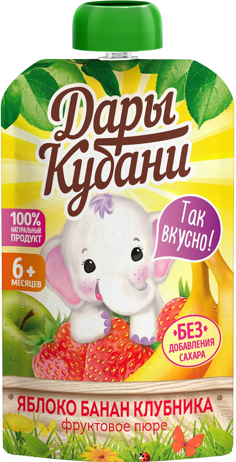 

Пюре Дары Кубани Яблоко-банан-клубника
