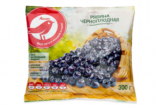 Рябина черноплодная АШАН Красная птица замороженная