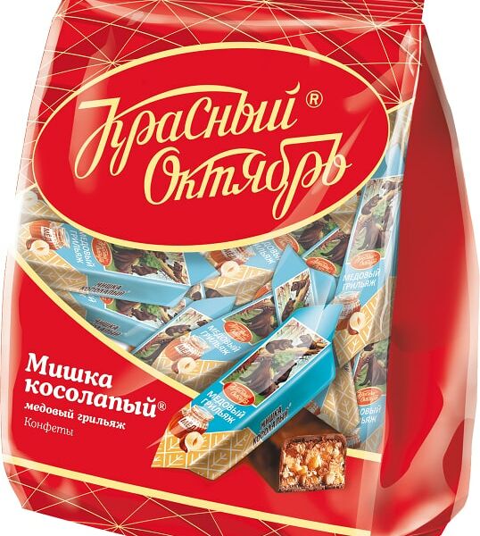 Конфеты Красный Октябрь Мишка косолапый Медовый грильяж 200г