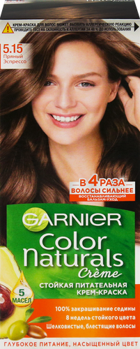 

Стойкая питательная крем-краска для волос Garnier Color Naturals оттенок 5.15 Пряный эспрессо 112 мл