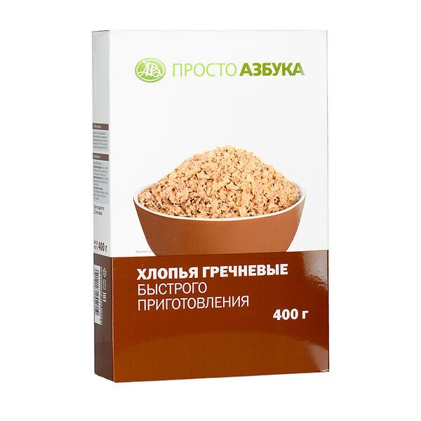 Хлопья Просто Азбука гречневые быстрого приготовления