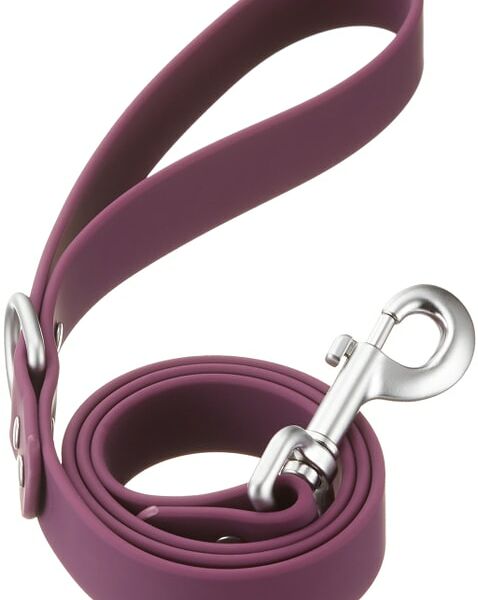 Поводок для собак Pet-it водонепроницаемый с пряжкой и кольцом L 2.5см 1м фиолетовый