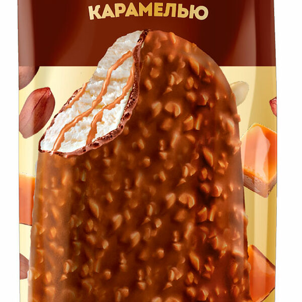 Мороженое Свитлогорье Эскимо Пломбир с арахисом и карамелью