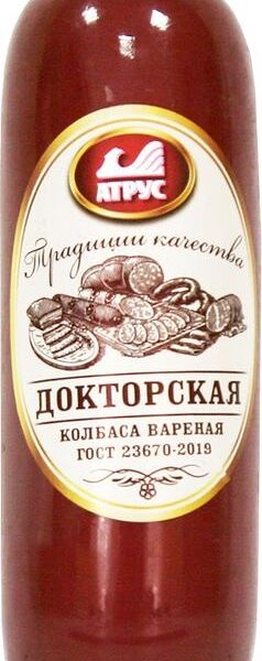 Колбаса вареная Докторская Атрус охлажденная