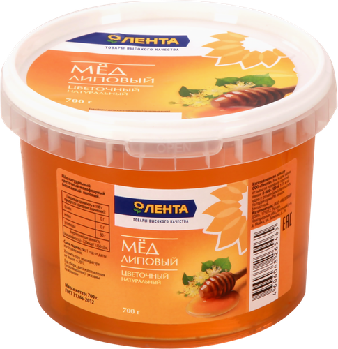 

Мед липовый ЛЕНТА натуральный