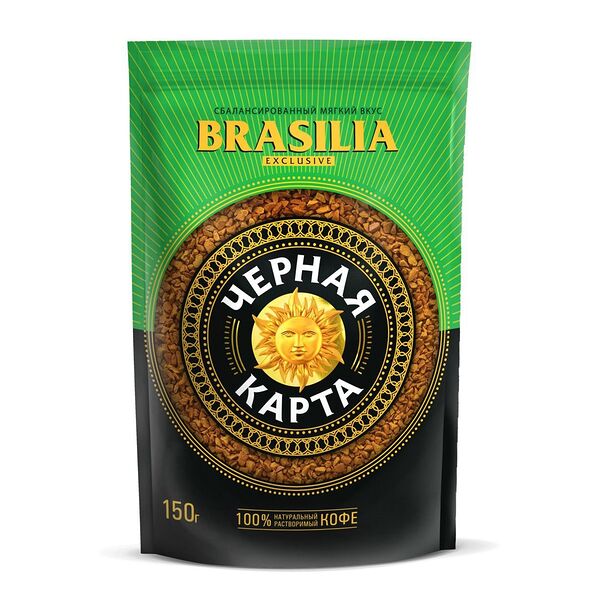 Кофе растворимый Чёрная карта Exlusive Brazilia