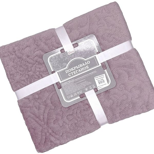 Покрывало стеганое Casa Comforte Tressa Пыльно-розовое 220*240см