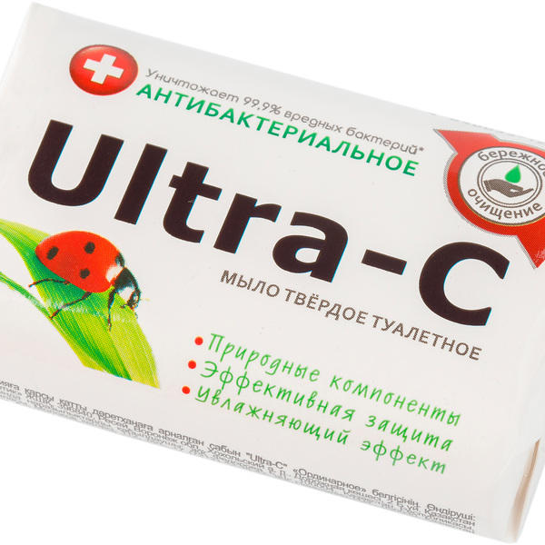 Мыло Ultra-C туалетное твердое антибактериальное 90 г