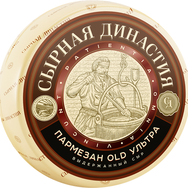 Сыр твердый Сырная династия пармезан ультра 45%, вес