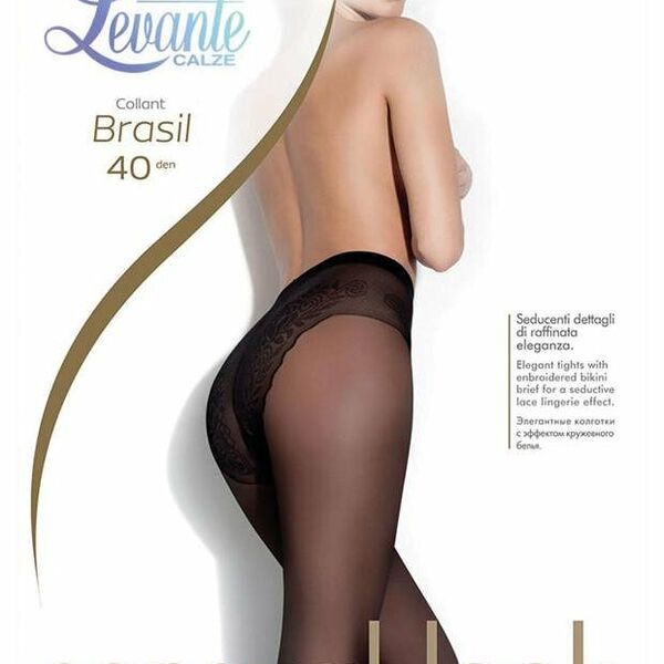 Колготки женские Levante Brasil 40 den Nero, размер 2