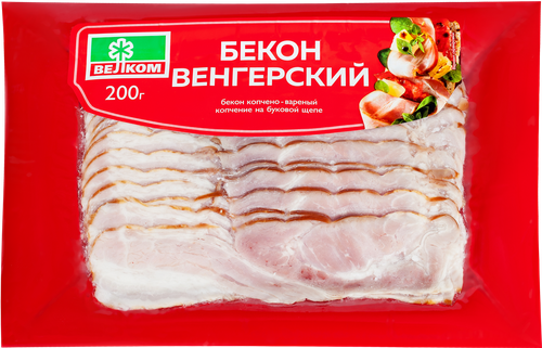 

Бекон Велком Венгерский варено-копченый 200 г