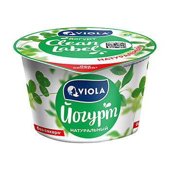 Йогурт Viola Clean Label Классический 3.4% 180г