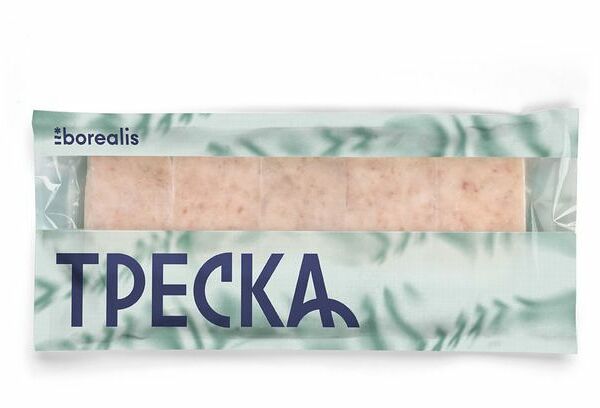 Фарш трески свежемороженый BOREALIS блочный, 750 г