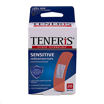 Лейкопластырь бактерицидный  Teneris Sensitive 20 шт