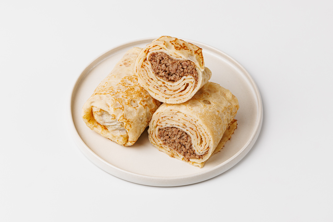 

Блинчики с говядиной, кафе