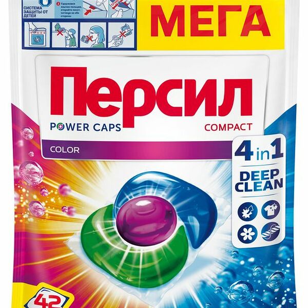 Капсулы для стирки Persil Power Caps Color, 42 шт.