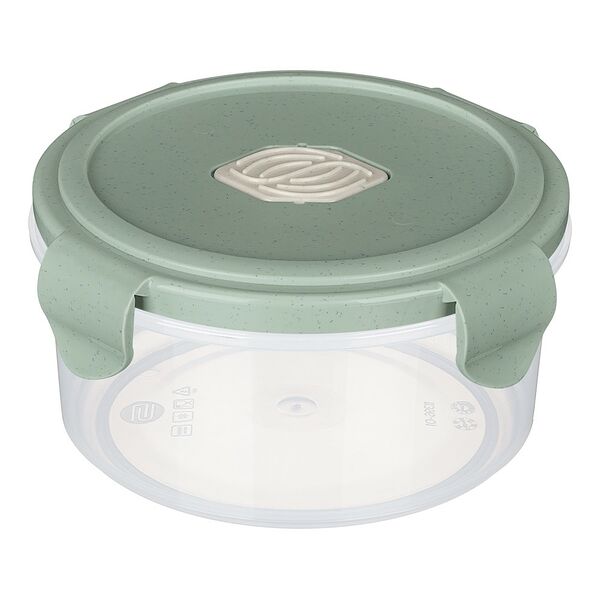 Контейнер круглый Eco Style с клапаном, 0.55 л, пластик