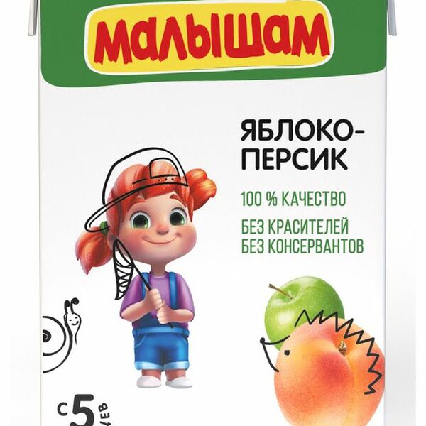 Нектар Малышам Яблоко-персик с 5 месяцев