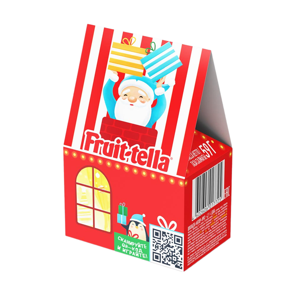 Новогодний подарочный набор Chupa Chups x Fruittella, домик 59 г