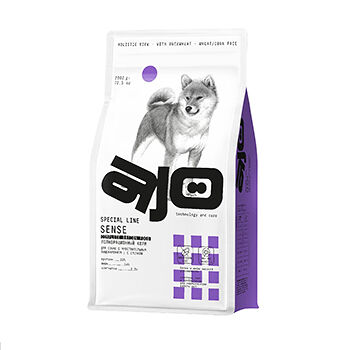 корм AJO Dog Sense с гречкой для собак с чувствительным пищеварением