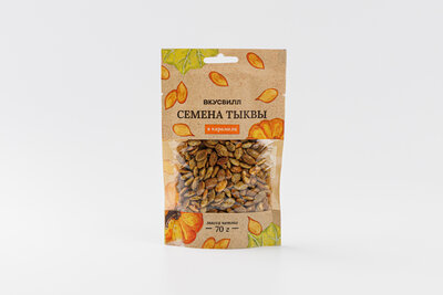 Семена тыквы ВкусВилл в карамели 70 г