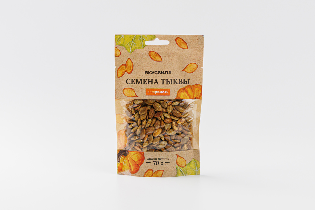 

Семена тыквы ВкусВилл в карамели 70 г