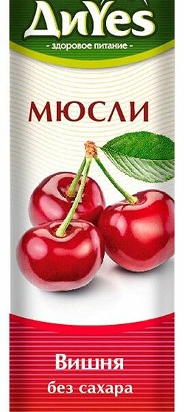 Батончик-мюсли DiYes Вишня без сахара