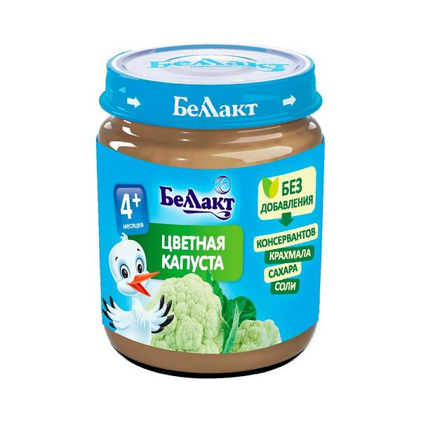 Пюре из цветной капусты б/с вес 100г ДП Беллакт