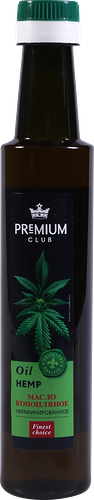 Масло конопляное Premium Club нерафинированное, 250 мл