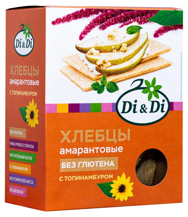 

Хлебцы амарантовые DI&DI с топинамбуром 195 г
